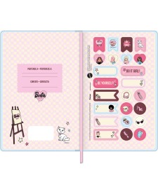 imagem de detalhe produto Caderno Costurado Sem Pauta  Barbie by Nanaths
