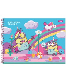 imagem principal do produto Caderno de Cartografia Capa Dura Minions
