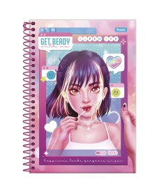 imagem principal do produto Caderno Espiral 1/4 Capa Dura Amigas Para Sempre