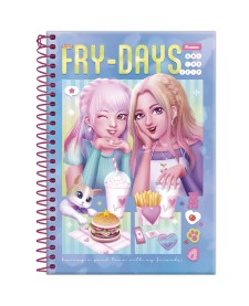 imagem principal do produto Caderno Espiral 1/4 Capa Dura Amigas Para Sempre