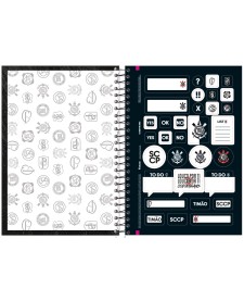 imagem de detalhe produto Caderno Espiral 1/4 Capa Dura Corinthians