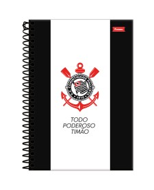 imagem principal do produto Caderno Espiral 1/4 Capa Dura Corinthians