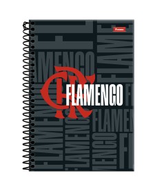 imagem principal do produto Caderno Espiral 1/4 Capa Dura Flamengo