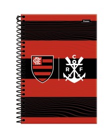 imagem principal do produto Caderno Espiral 1/4 Capa Dura Flamengo