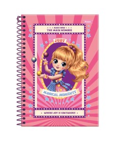 imagem principal do produto Caderno Espiral 1/4 Capa Dura Judy