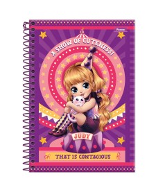 imagem principal do produto Caderno Espiral 1/4 Capa Dura Judy