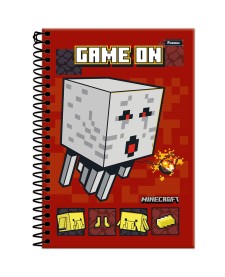 imagem principal do produto Caderno Espiral 1/4 Capa Dura Minecraft
