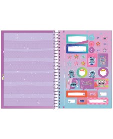 imagem de detalhe produto Caderno Espiral 1/4 Capa Dura Stitch