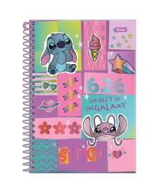 imagem principal do produto Caderno Espiral 1/4 Capa Dura Stitch