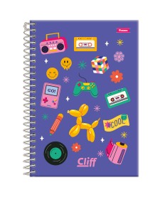 imagem de detalhe produto Caderno Espiral 1/4 Feminino Cliff