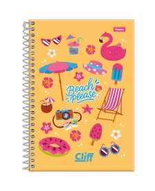 imagem principal do produto Caderno Espiral 1/4 Feminino Cliff