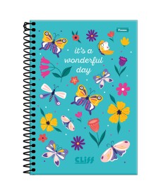 imagem principal do produto Caderno Espiral 1/4 Feminino Cliff