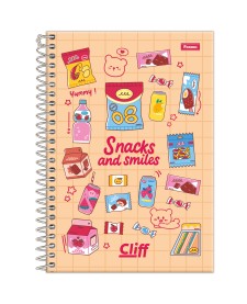 imagem principal do produto Caderno Espiral 1/4 Feminino Cliff