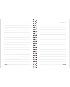 imagem de detalhe produto Caderno Espiral 1/4 Masculino Cliff