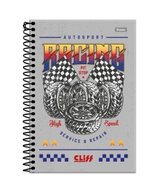 imagem principal do produto Caderno Espiral 1/4 Masculino Cliff