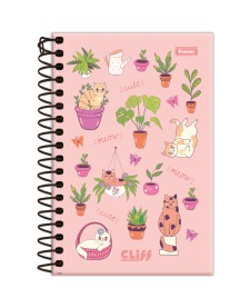 imagem principal do produto Caderno Espiral 1/8 Feminino Cliff