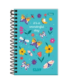 imagem principal do produto Caderno Espiral 1/8 Feminino Cliff