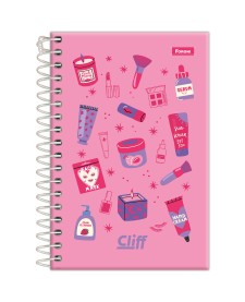 imagem principal do produto Caderno Espiral 1/8 Feminino Cliff