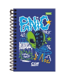 imagem principal do produto Caderno Espiral 1/8 Masculino Cliff