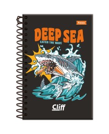 imagem principal do produto Caderno Espiral 1/8 Masculino Cliff