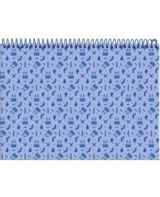 imagem de detalhe produto Caderno Meia Pauta Espiral  Aventurinos - Começando a escrever