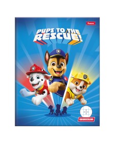 imagem principal do produto Caderno Pedagógico Quadriculado Capa Dura Patrulha Canina