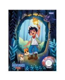 imagem principal do produto Caderno Quadriculado (1x1 cm)  Aventurinos - Começando a escrever