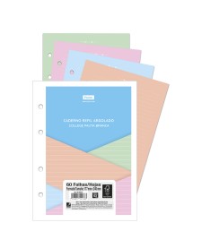 imagem principal do produto Caderno Refil Argolado - College Pauta Branca Color  PICK PRO