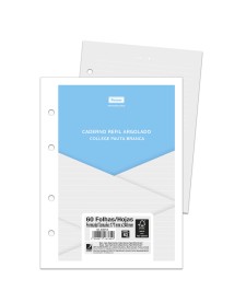 imagem principal do produto Caderno Refil Argolado - College Pauta Branca com Fundo Cinza PICK PRO