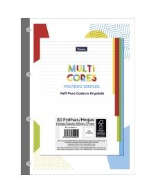 imagem principal do produto Caderno Refil Argolado - Universitário Multi Cores PICK PRO