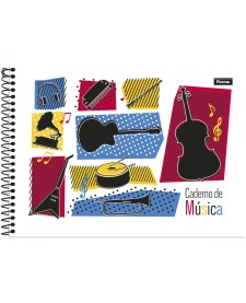 imagem principal do produto Caderno Transversal 1/4 de Música