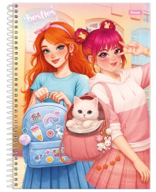 imagem principal do produto Caderno Universitário Besties
