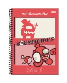 imagem principal do produto Caderno Universitário Capa Dura Among Us