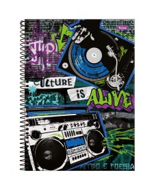 imagem principal do produto Caderno Universitário Capa Dura Bomber