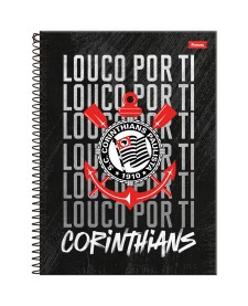 imagem principal do produto Caderno Universitário Capa Dura Corinthians