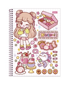 imagem principal do produto Caderno Universitário Capa Dura Doll