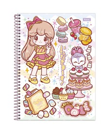 imagem principal do produto Caderno Universitário Capa Dura Doll