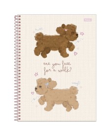 imagem principal do produto Caderno Universitário Capa Dura Fluffy Friend