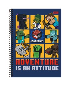 imagem principal do produto Caderno Universitário Capa Dura Minecraft