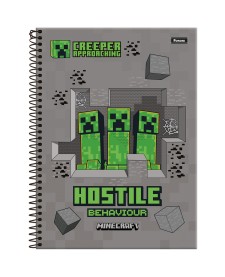 imagem principal do produto Caderno Universitário Capa Dura Minecraft