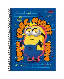 imagem principal do produto Caderno Universitário Capa Dura Minions