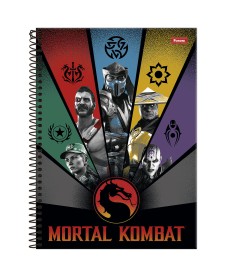 imagem principal do produto Caderno Universitário Capa Dura Mortal Kombat