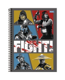 imagem principal do produto Caderno Universitário Capa Dura Mortal Kombat