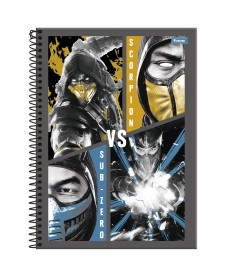 imagem principal do produto Caderno Universitário Capa Dura Mortal Kombat