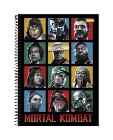 imagem principal do produto Caderno Universitário Capa Dura Mortal Kombat