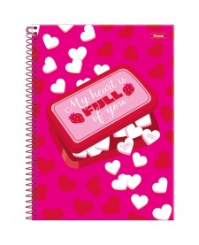 imagem principal do produto Caderno Universitário Capa Dura Pink Power