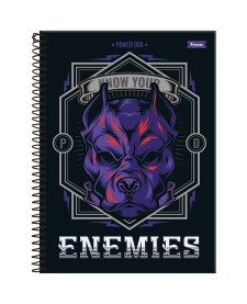 imagem principal do produto Caderno Universitário Capa Dura Power Dog