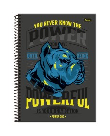 imagem principal do produto Caderno Universitário Capa Dura Power Dog