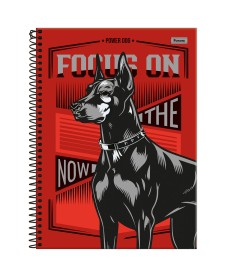 imagem principal do produto Caderno Universitário Capa Dura Power Dog