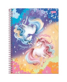 imagem principal do produto Caderno Universitário Capa Dura Unicórnio